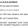 Variable Frequency Vibrating Tables
