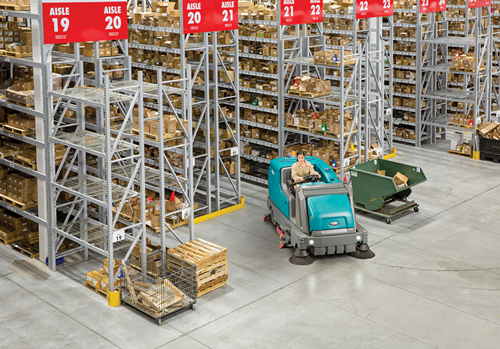 m17_logistics3 M17 Battery-Powered Rider Sweeper-Scrubber