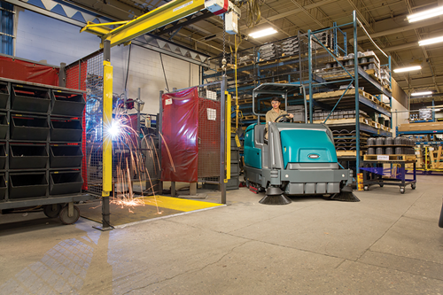 m17_manufacturing17 M17 Battery-Powered Rider Sweeper-Scrubber